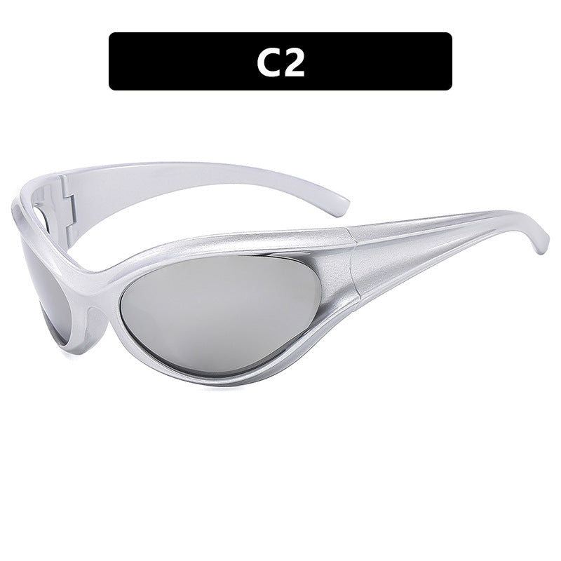 Damen sportliche Sonnenbrille mit aerodynamischem Design Karnz