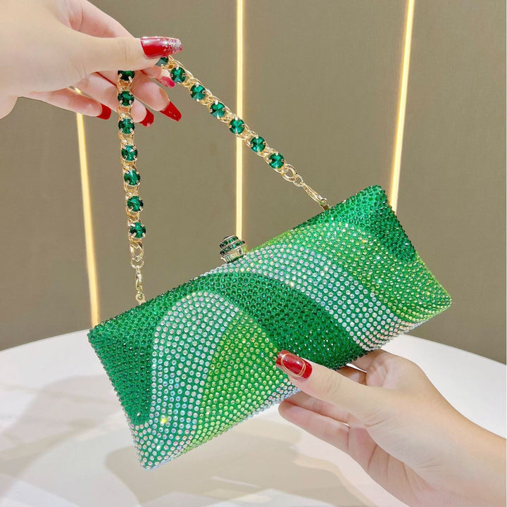 Rhinestone-geprägte Abendhandtasche