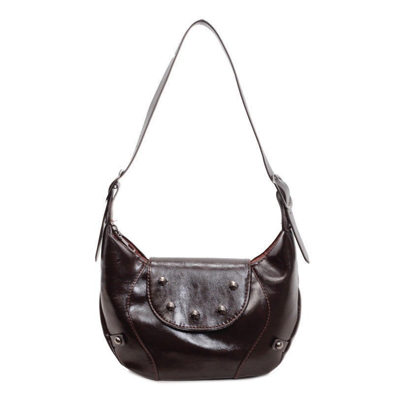 Stylische Leder Hobo Tasche Karnz