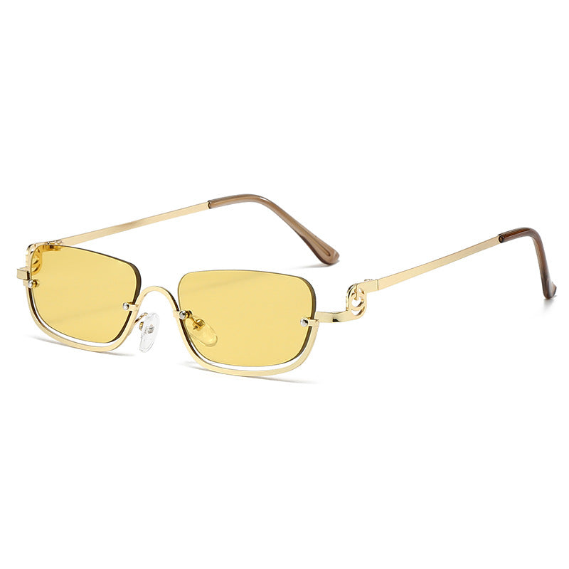 Elegante Übergroße Rechteck Sonnenbrillen