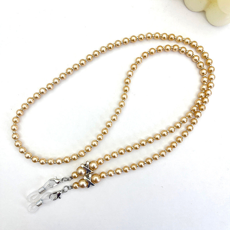 Elegante Perlenbesetzte Brillenband Karnz