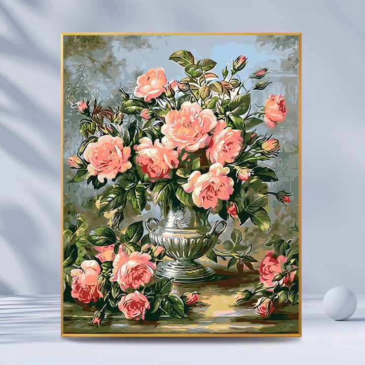 Florale Stillleben Dekorative Leinwandkunst Karnz