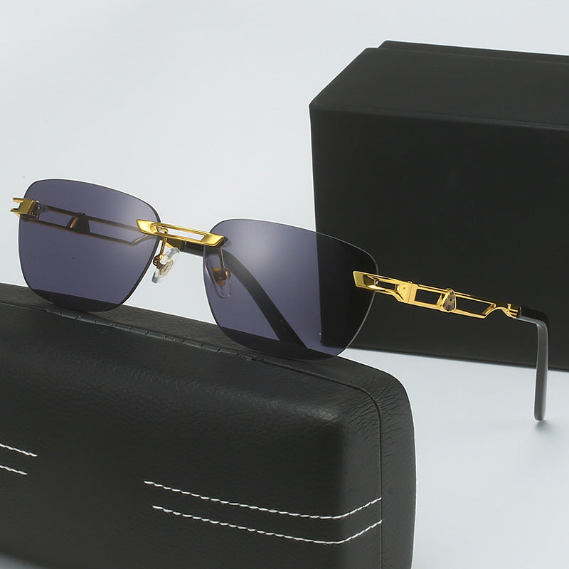 Damen Designer Sonnenbrille mit elegantem Metallrahmen Karnz