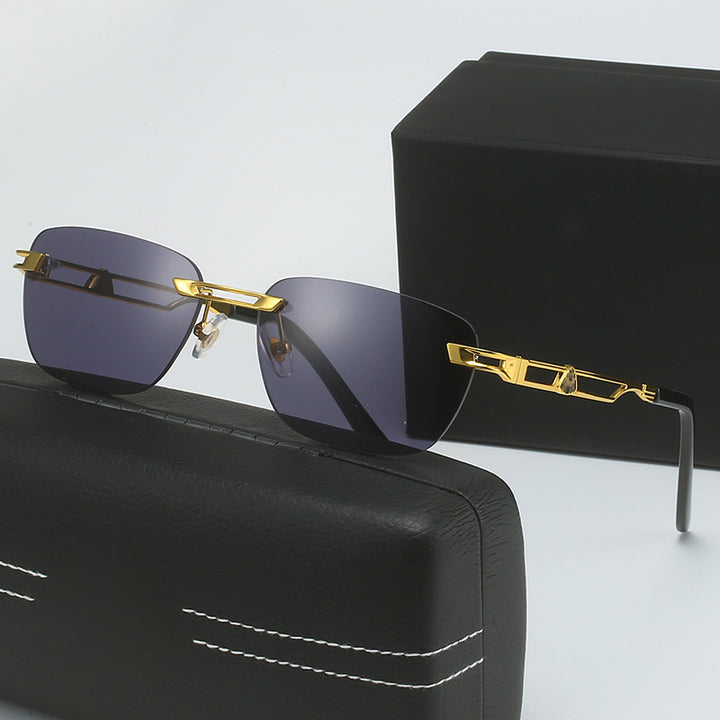 Damen Designer Sonnenbrille mit elegantem Metallrahmen Karnz
