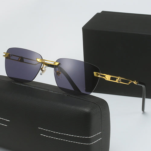 Damen Designer Sonnenbrille mit elegantem Metallrahmen Karnz