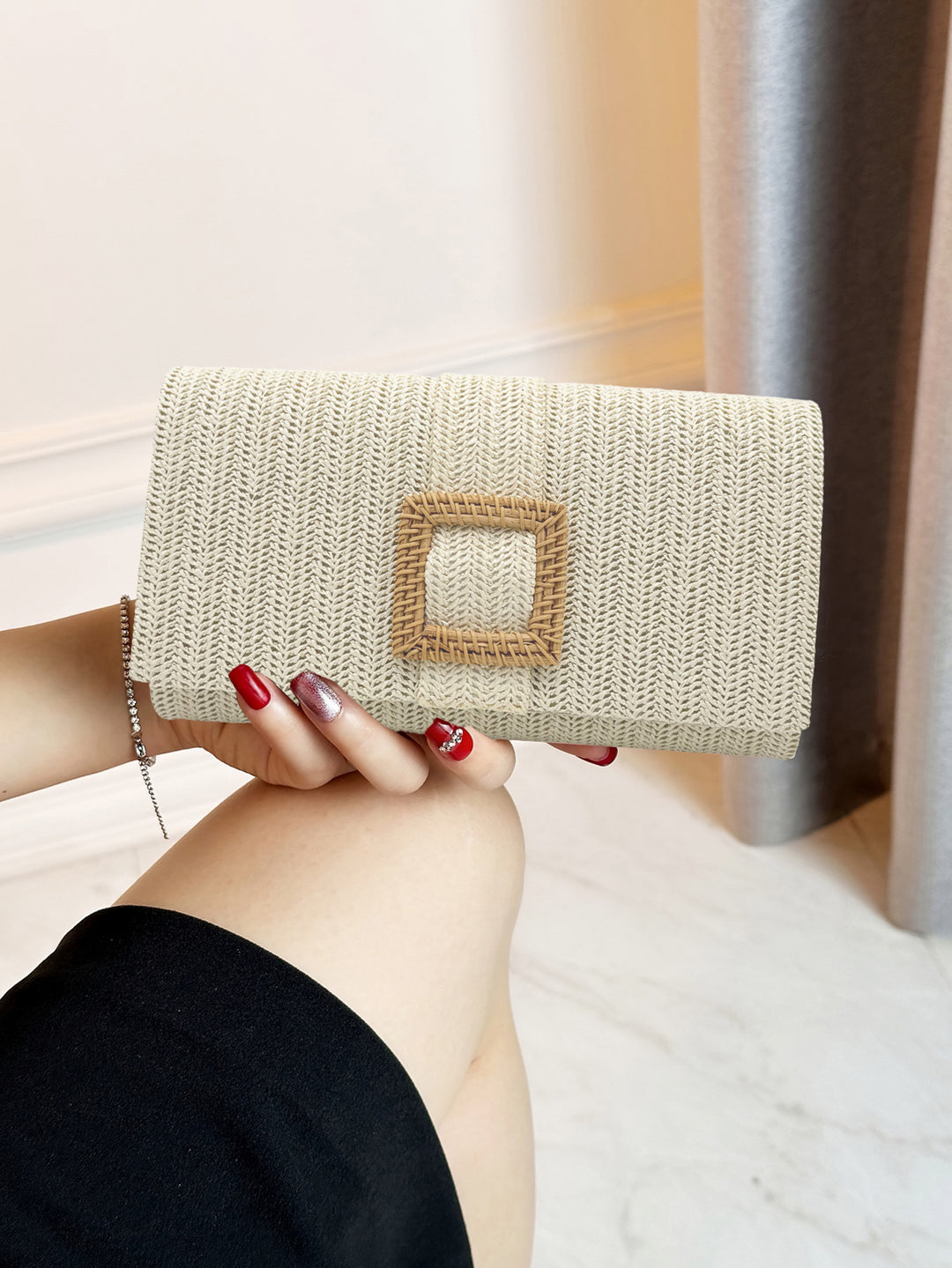 Gewebte Clutch Tasche