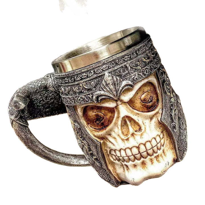 Bierkrug mit Totenkopf-Design Karnz