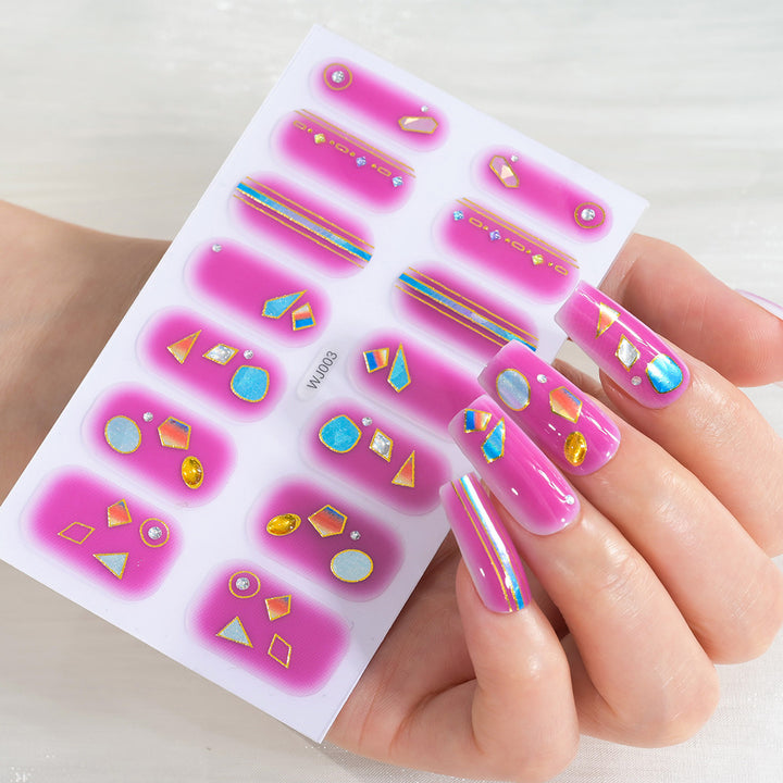 Festive Dekorative Nagelkunstblatt