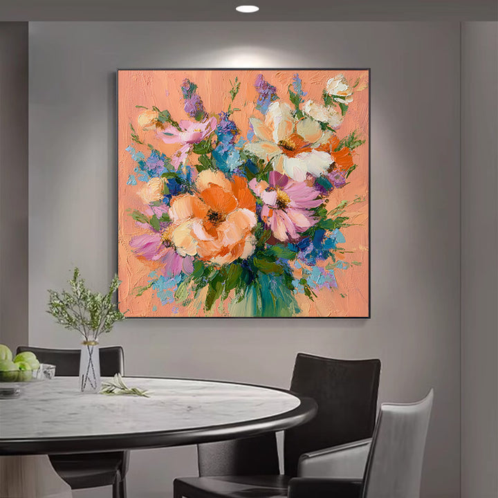 Dekorative florale Leinwandkunst für Wände
