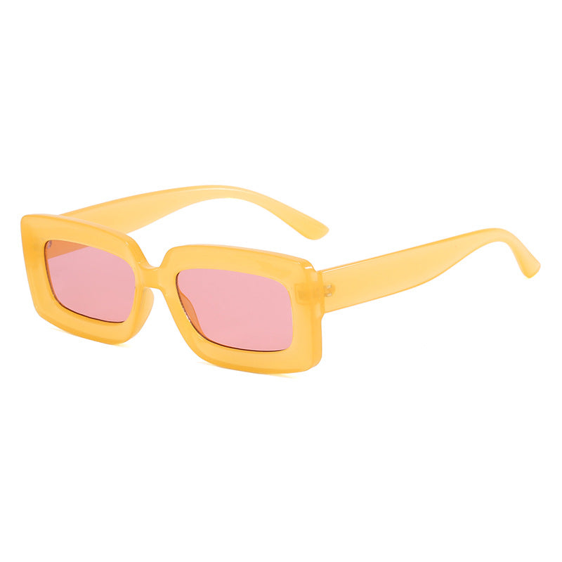 Damen futuristische Quadratische Sonnenbrille Karnz