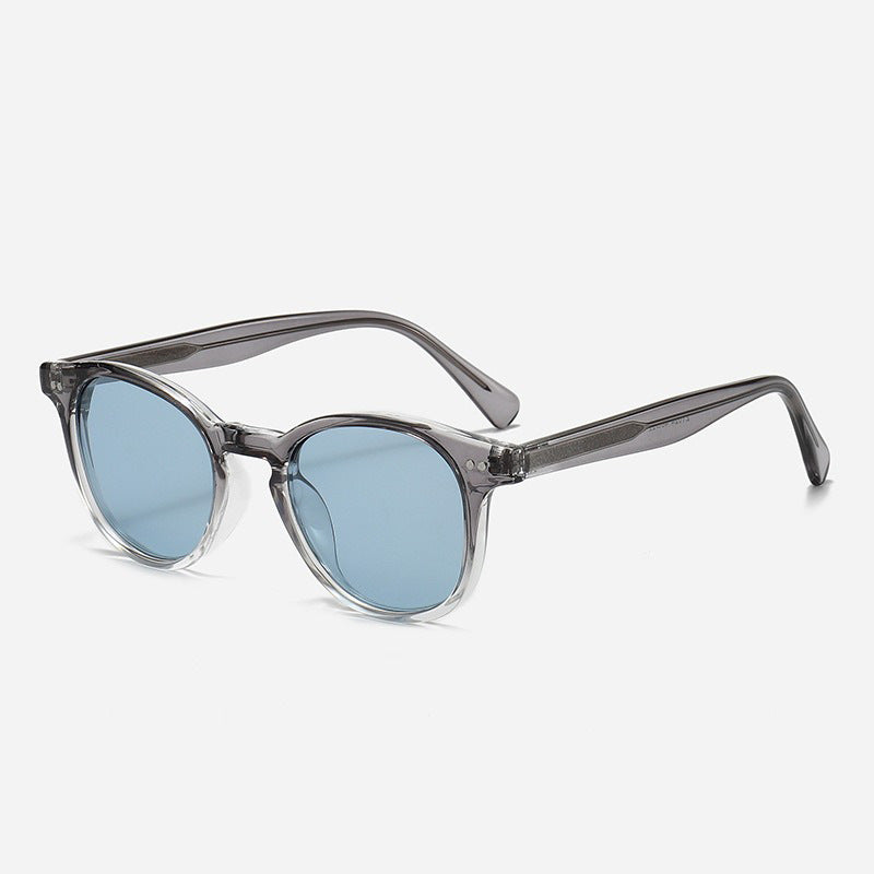 Damen Runde Sonnenbrille mit stilvollem Muster und UV-Schutz Karnz