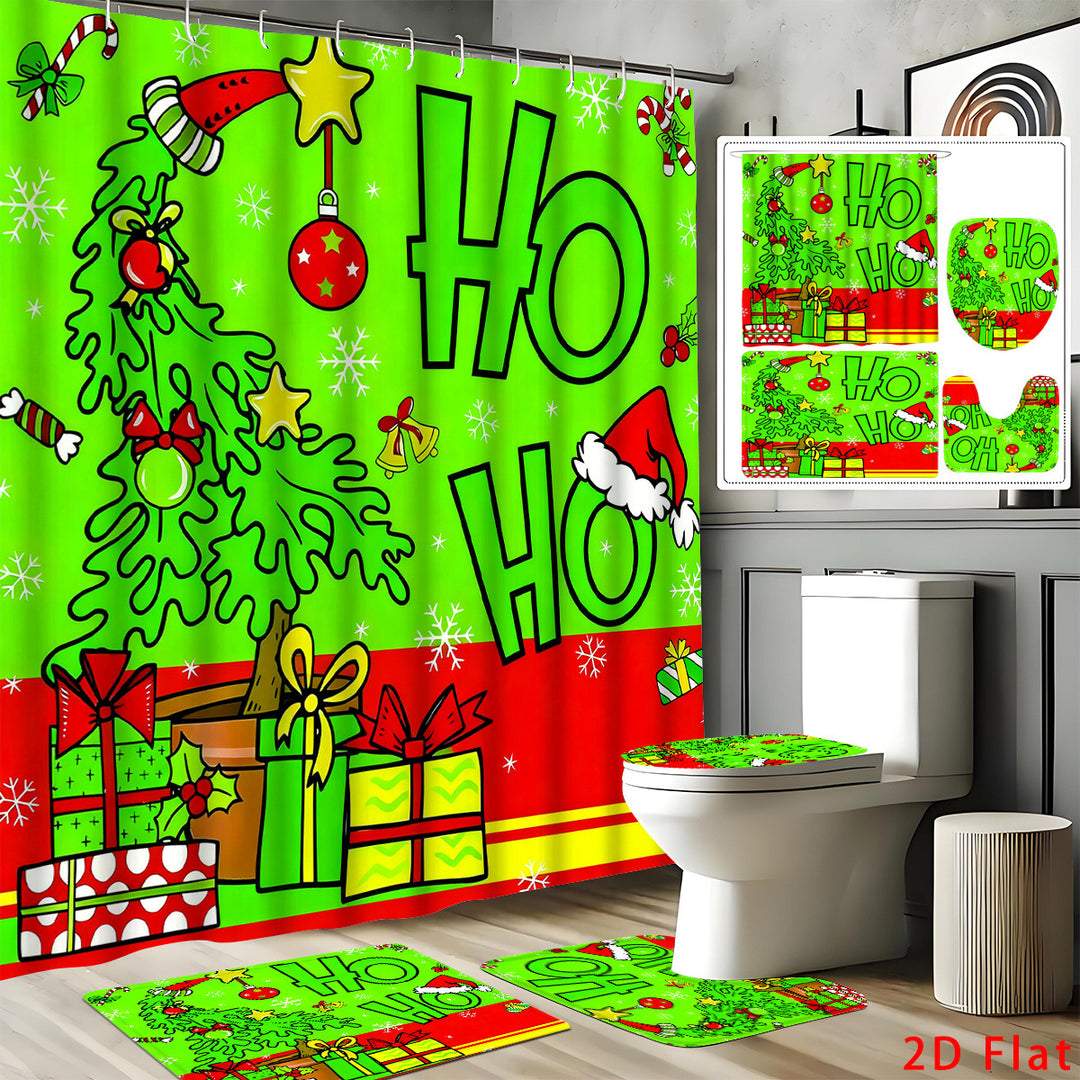 Festliches Weihnachtsbaddekor-Set Karnz
