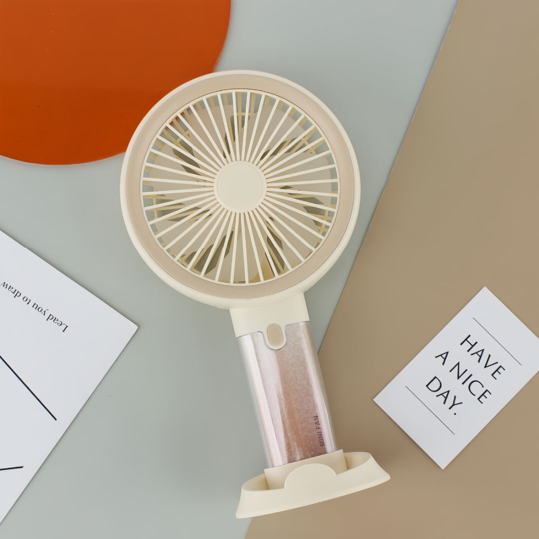 Damen Tragbarer Handventilator mit USB-Ladefunktion und vielseitigen Geschwindigkeitsmodi Karnz