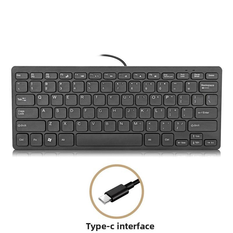 Kompakte Usb-Tastatur mit Typ-C-Anschluss Karnz