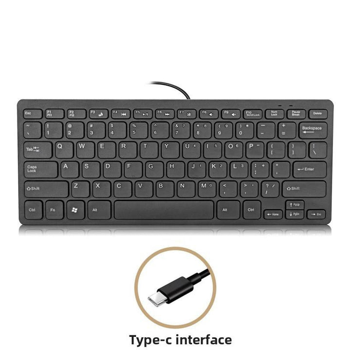 Kompakte Usb-Tastatur mit Typ-C-Anschluss Karnz