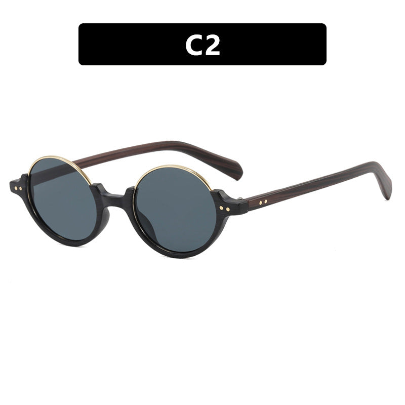 Damen runde Sonnenbrille mit elegantem Kunststoffrahmen Karnz