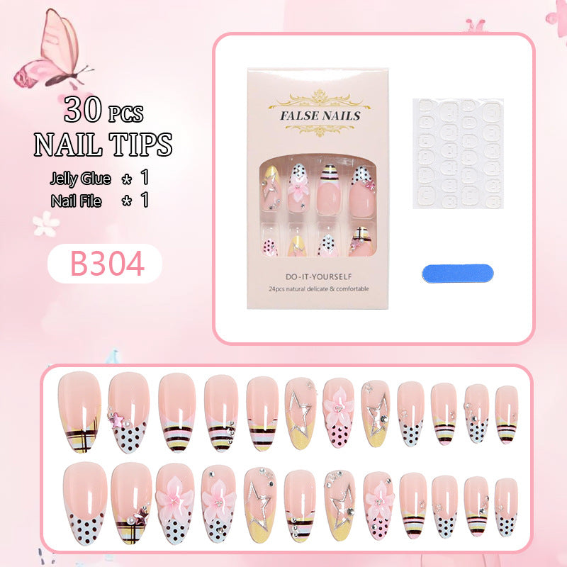 DIY Kunstnägel Set mit bunten Designs und natürlichen Akzenten Karnz