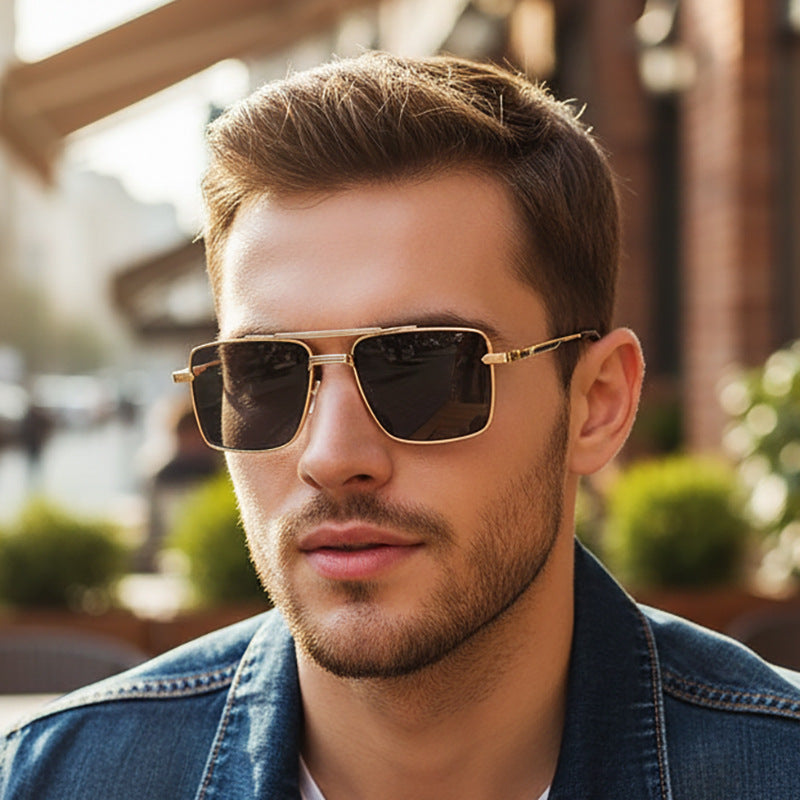 Damen futuristische quadratische Sonnenbrille Karnz