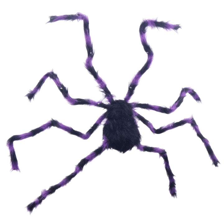 Gruselige Halloween Spinnen Dekoration mit LED-Beleuchtung