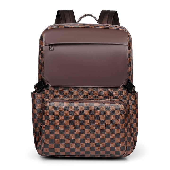 Hochwertiger trendiger Schachbrett-Rucksack Karnz