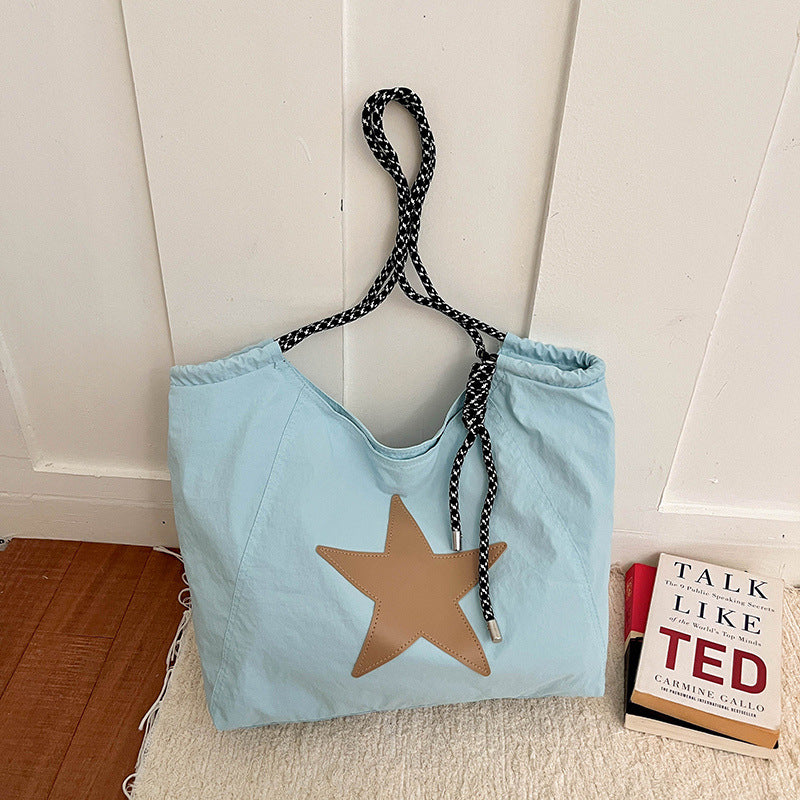 Lässige Zugband-Eimer-Tasche