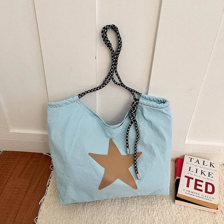 Lässige Zugband-Eimer-Tasche