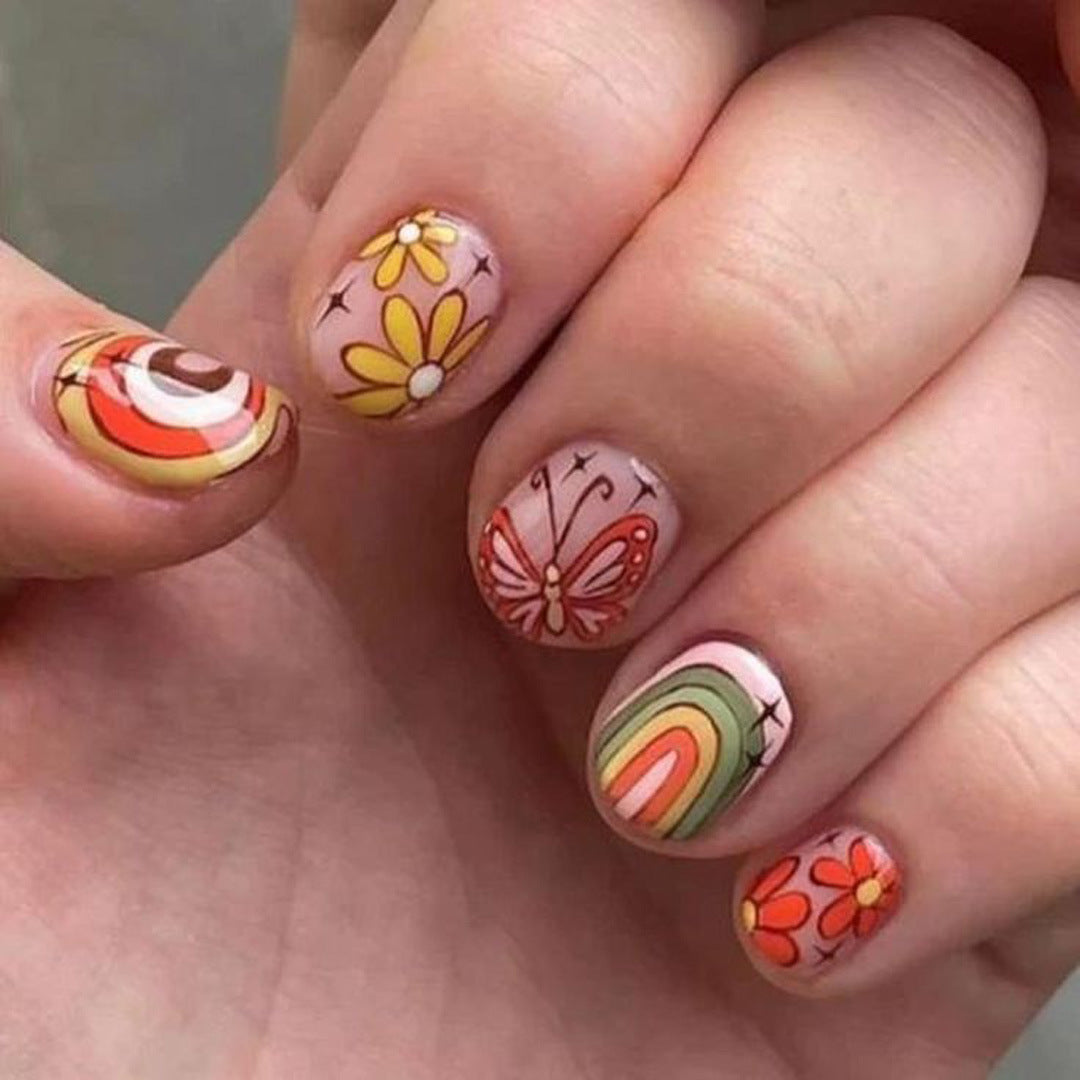 Lebhaftes Künstlerisches Nageldesign