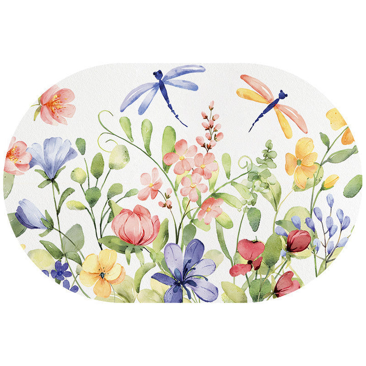 Florales Design Küchenmatte