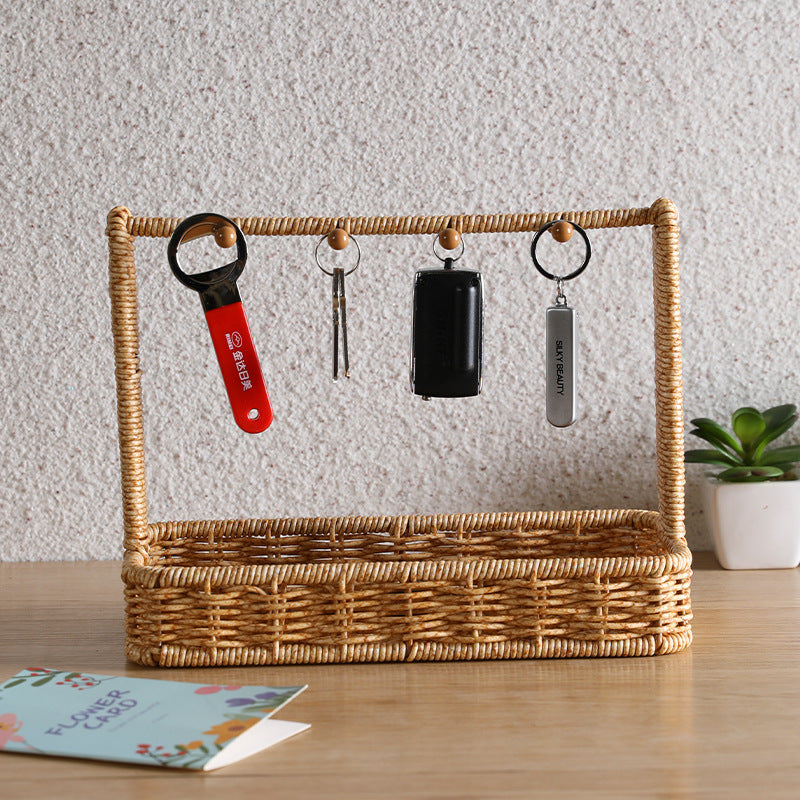 Unisex Vielseitiger Aufbewahrungskorb mit Haken Karnz