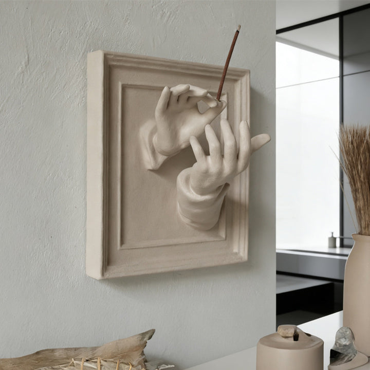 Künstlerische Hand Wand Skulptur