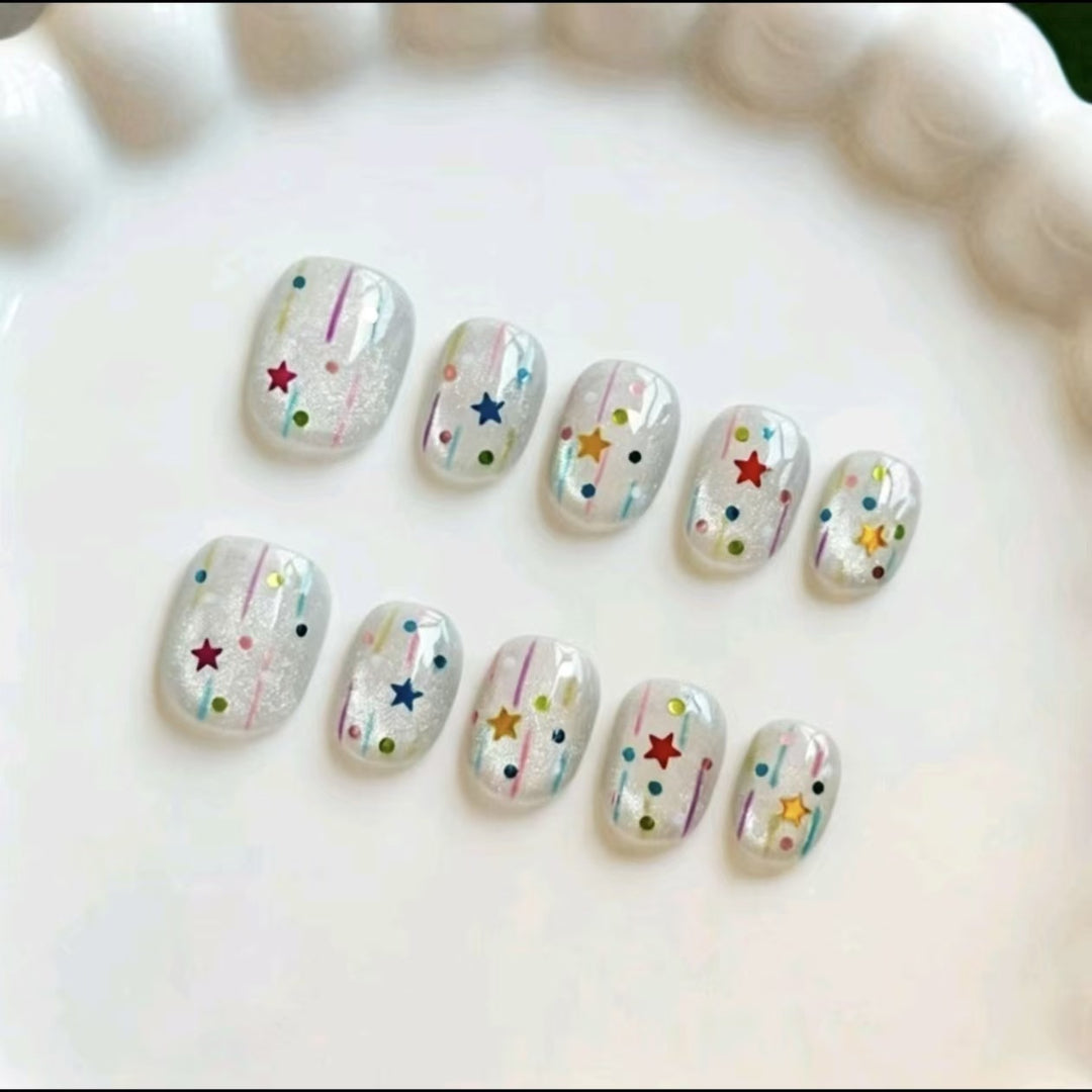 Floral Design Press-On Nägel Karnz