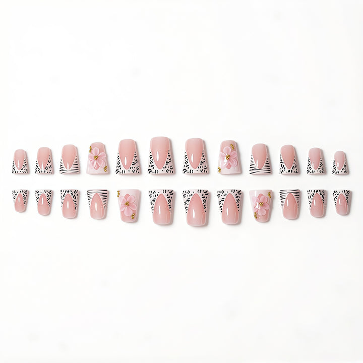 Floral Glam Press-On Nail Extensions Karnz