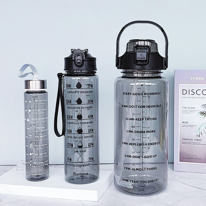 Damen Wasserflasche mit Motivationsdruck Karnz