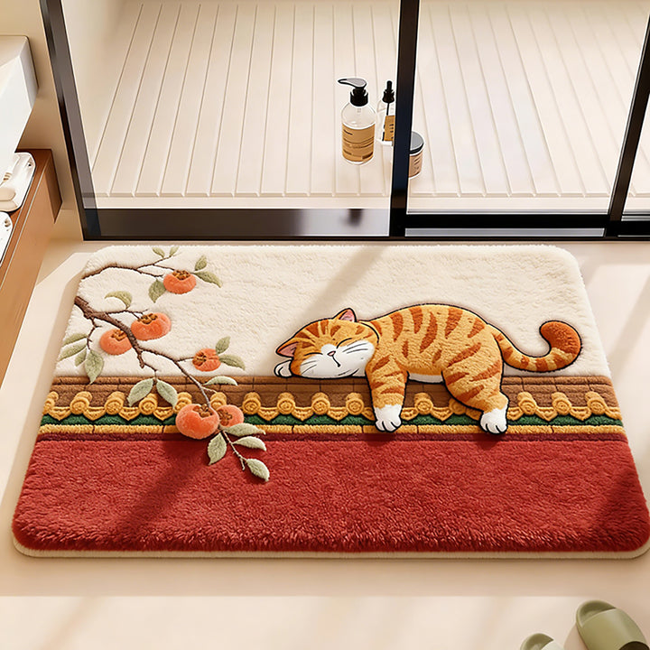 Dekorative Katzen-Themen-Badematte