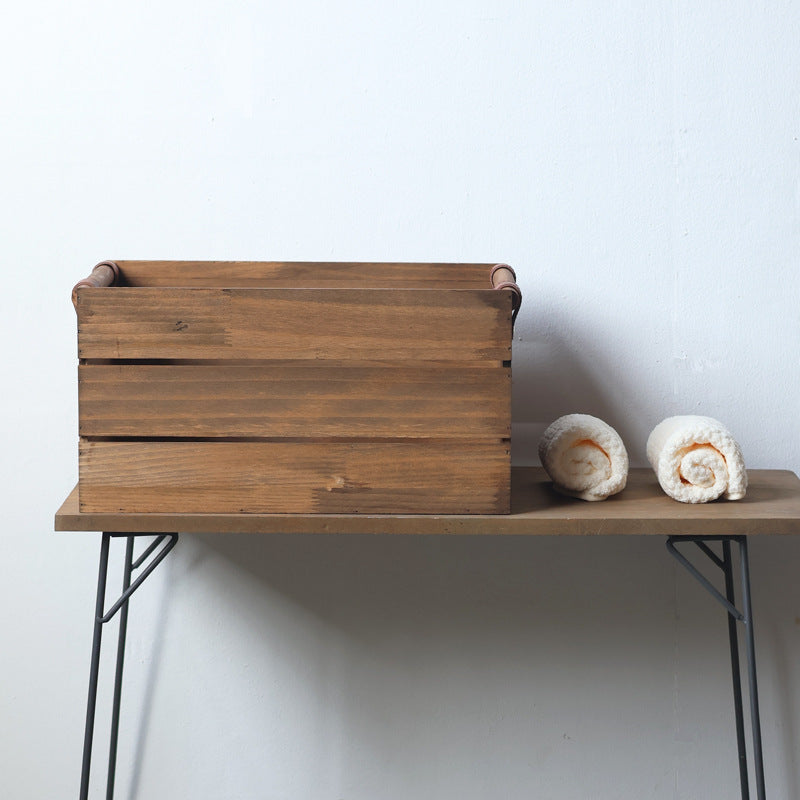 Robuster Aufbewahrungskorb aus Holz Karnz