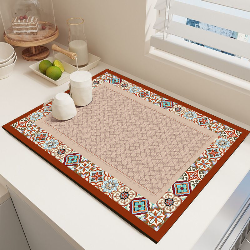 Elegante Mosaikmuster Küchenmatte Karnz