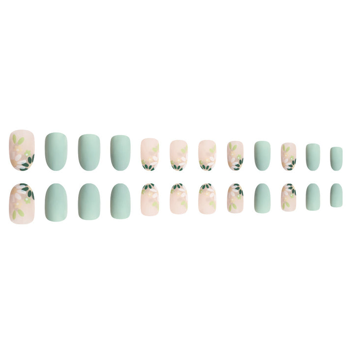 Press-On Floral Nail Art Set Karnz