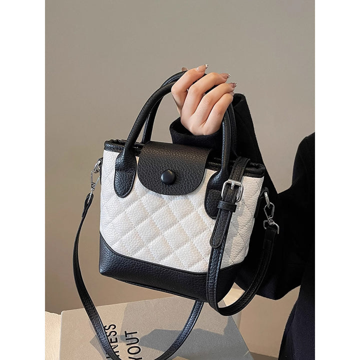 Gepolsterte Mini-Top-Handle-Handtasche Karnz