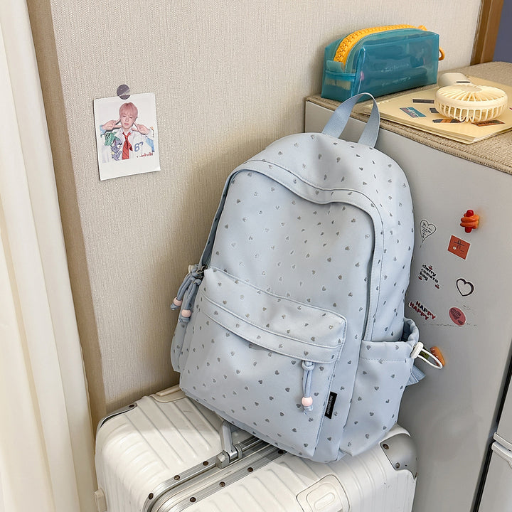 Verspielt Herz-Print Rucksack Karnz