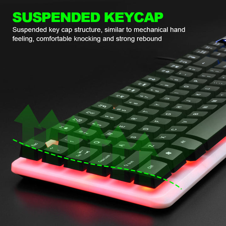 RGB Mechanical Gaming-Tastatur mit anpassbarer Hintergrundbeleuchtung Karnz