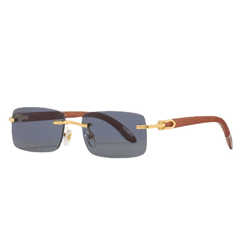Damen elegante Rechteck-Sonnenbrille mit hochwertigem Metallrahmen und polarisierenden Gläsern Karnz