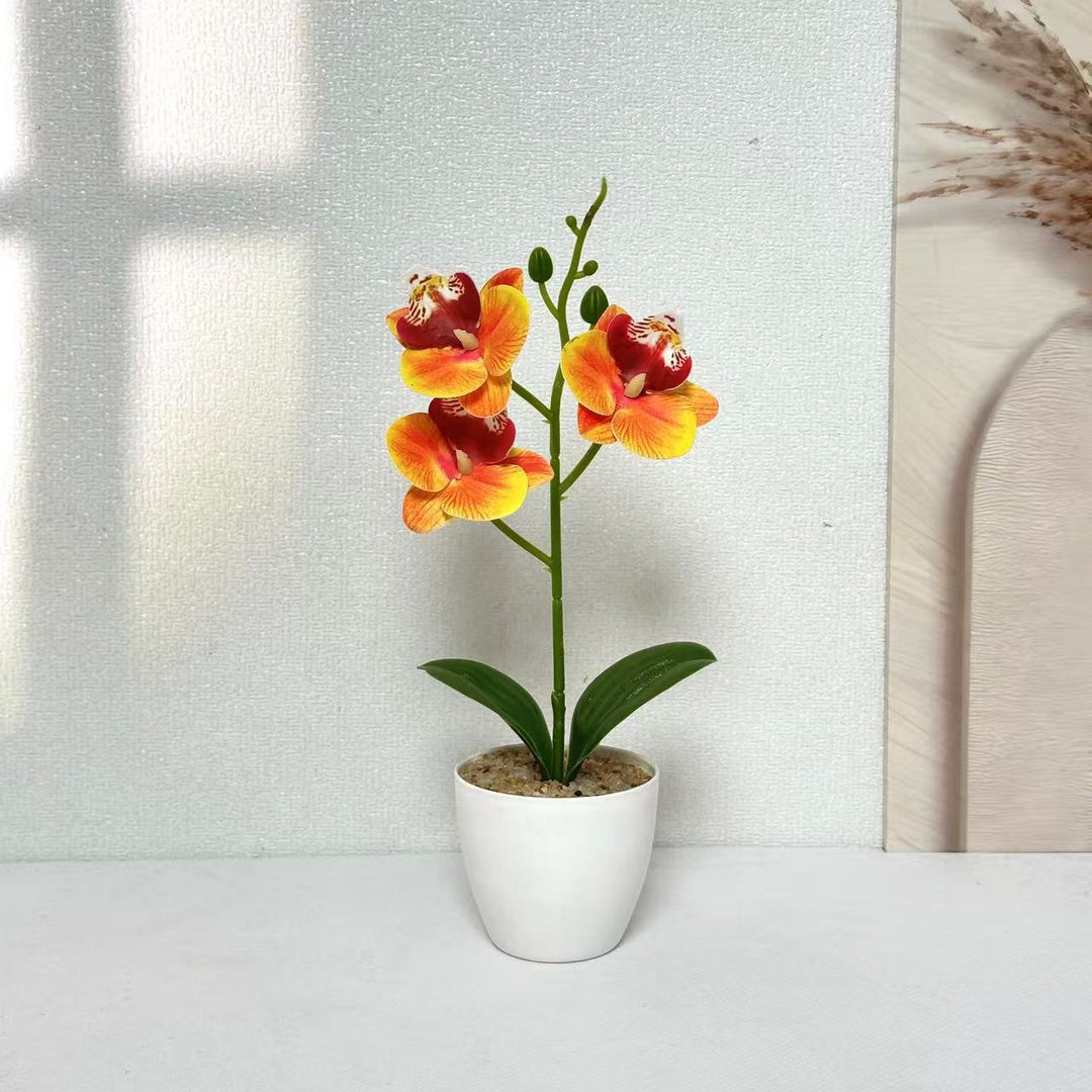Elegante Kunst-Orchideen-Pflanzenschmuck