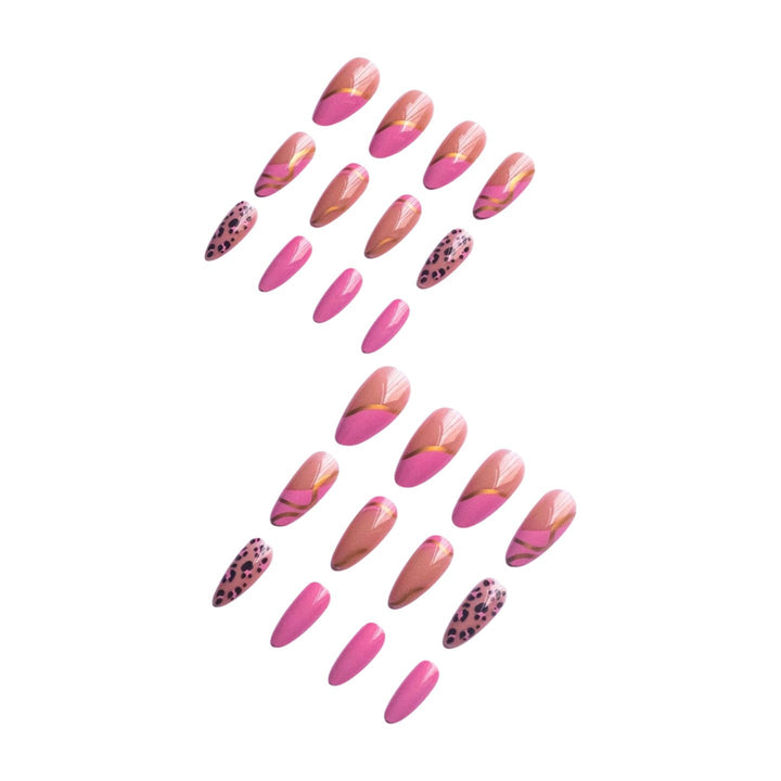 Künstlerisches Nail Art Design Set mit glamourösen metallischen Akzenten