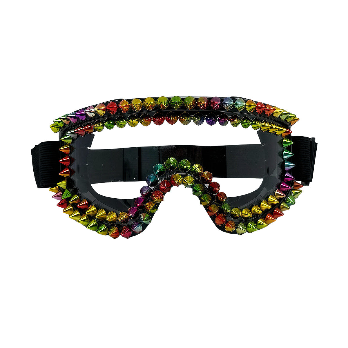 Damen modische Skibrille mit trendigem Nieten-Design Karnz