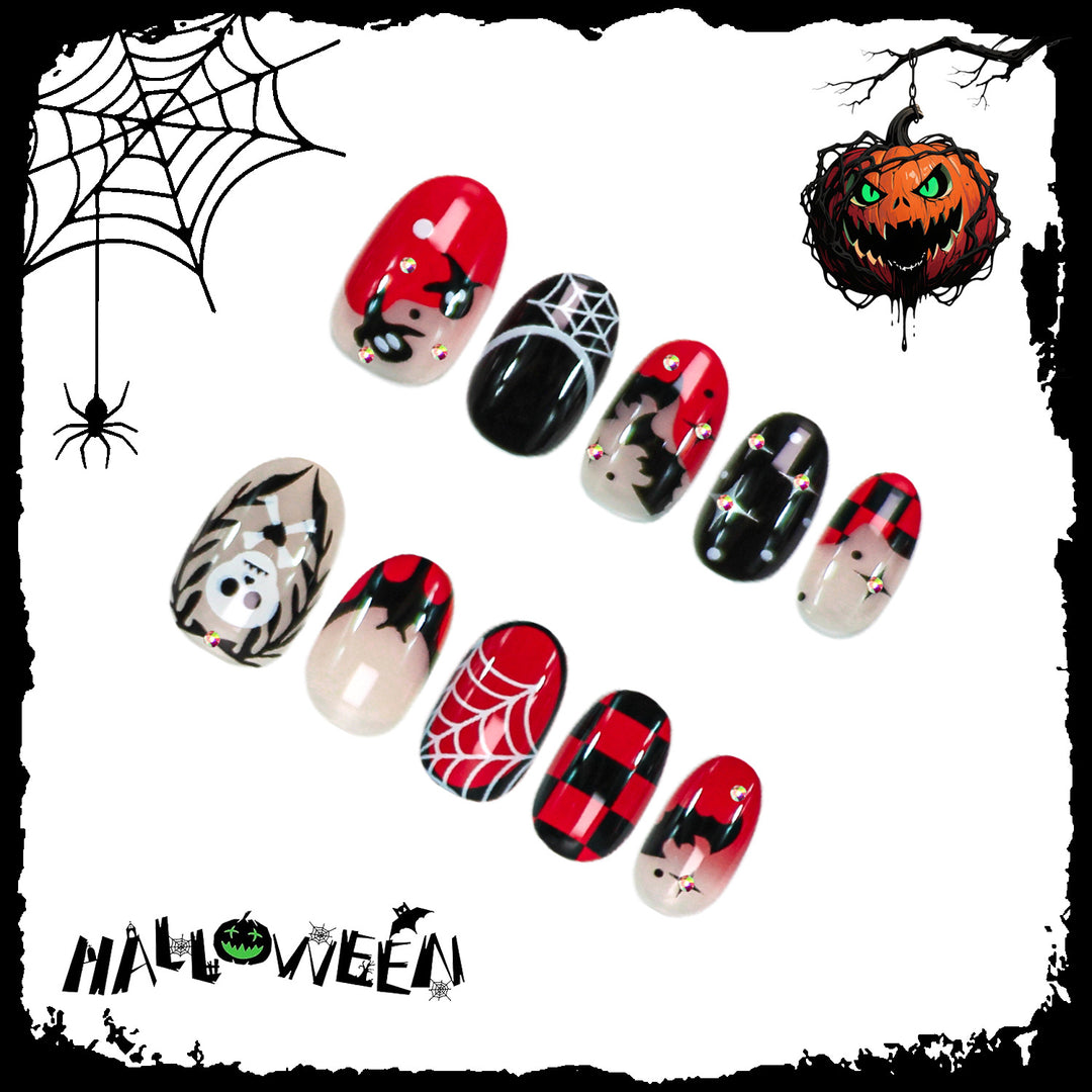 Halloween Kunstnagelset für kreative Nagelgestaltung Karnz