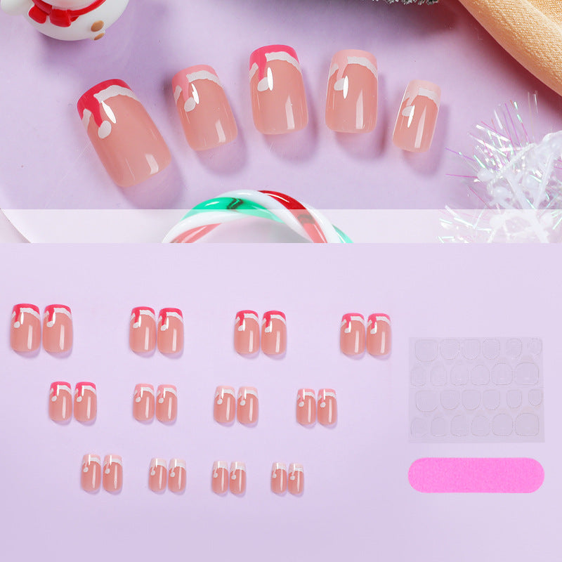 Anpassbares festliches Press-On-Nagelset Karnz
