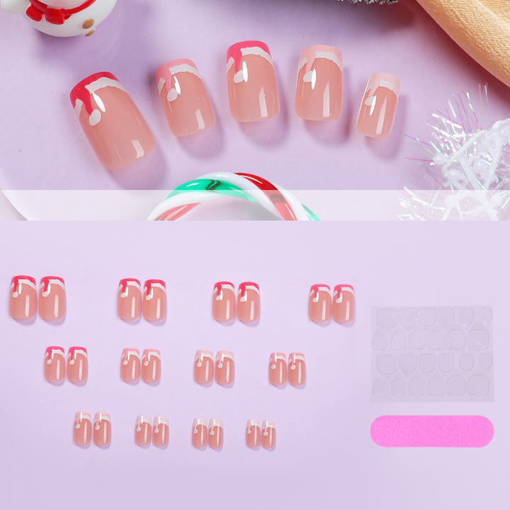 Anpassbares festliches Press-On-Nagelset Karnz