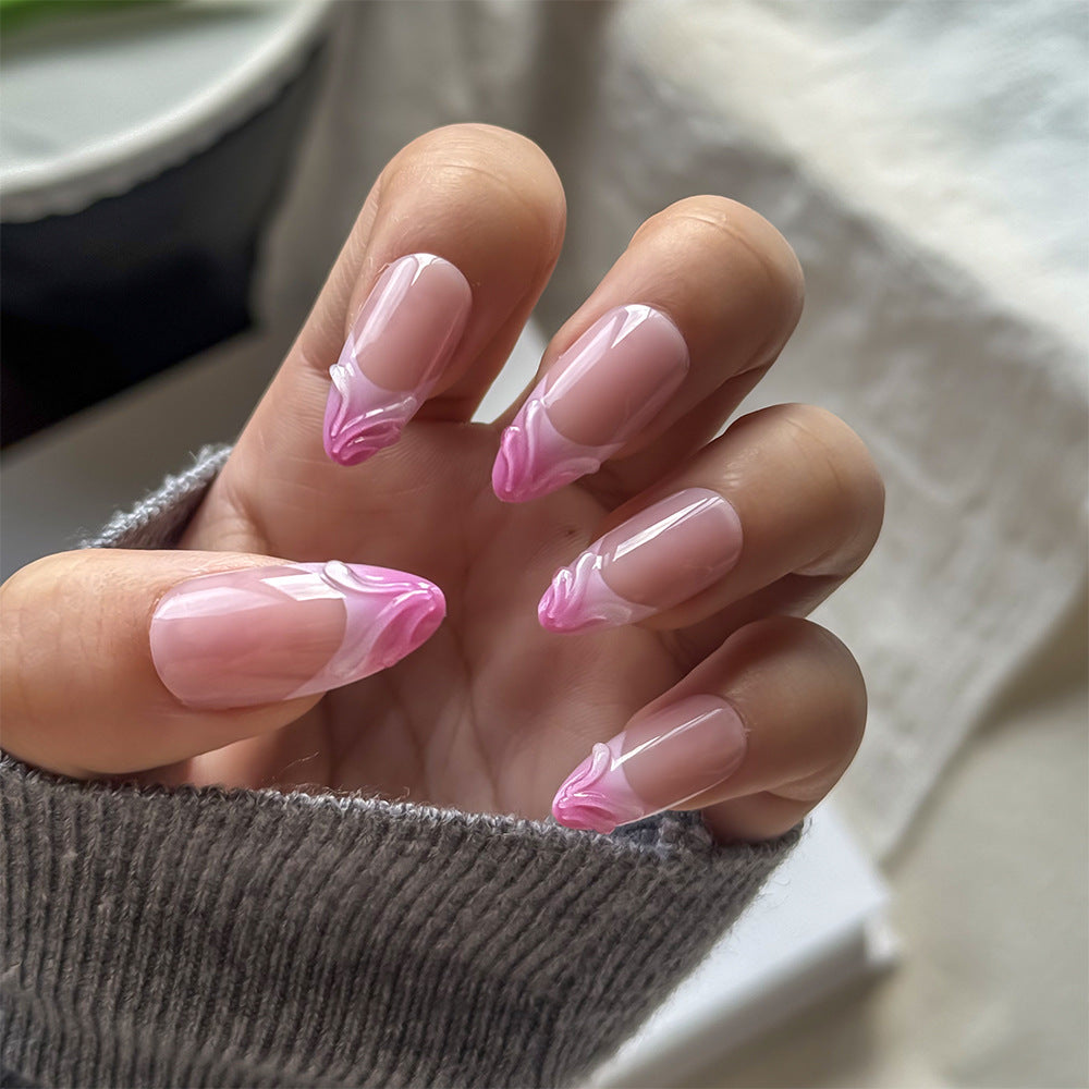 Elegante Künstlerische Florale Press-On Nagel Set Karnz