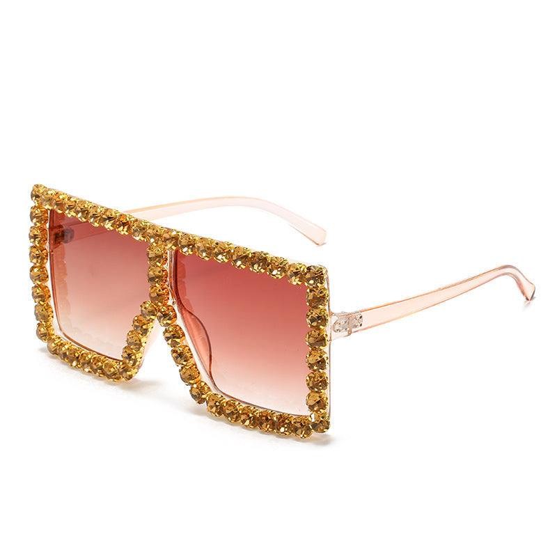 Damen modische Sonnenbrille mit Strassverzierung Karnz