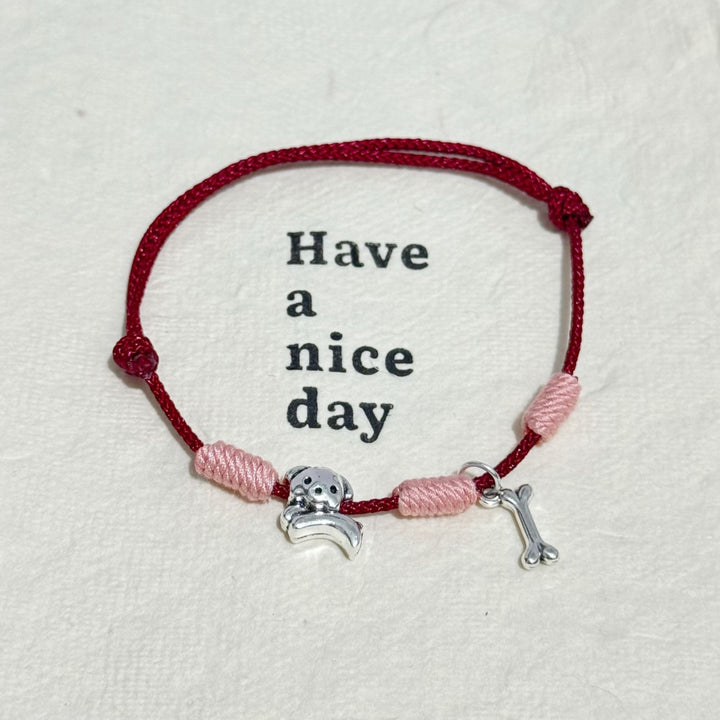 Verstellbares Hundethema Charm-Armband Karnz